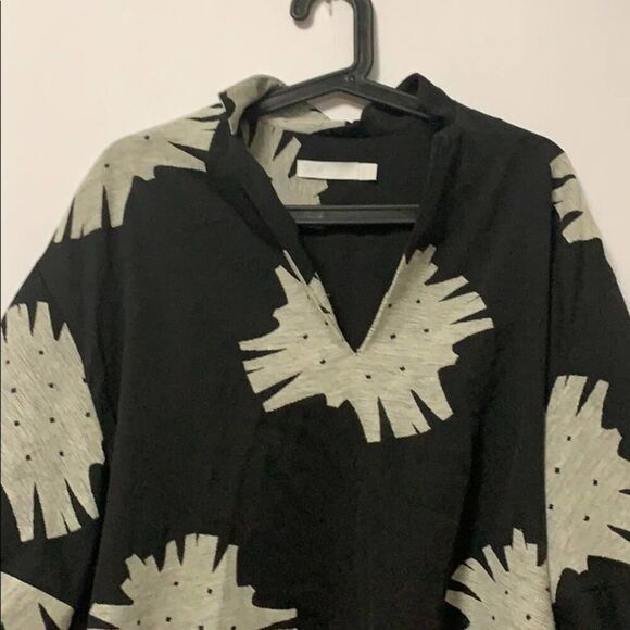 ASOS BALLON SLEEVE BLACK & WHITE BLOUSE SI… - Picture 4 of 7
